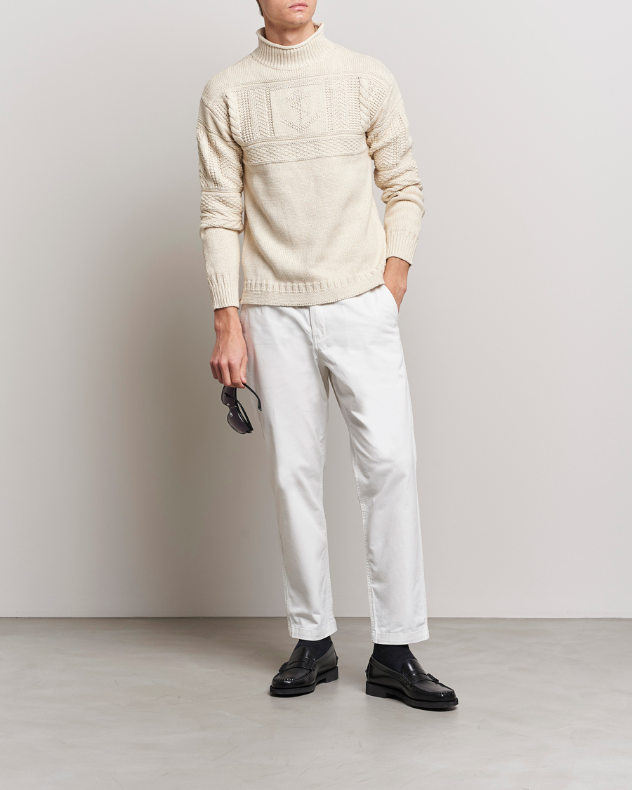 Heren | Truien | Polo Ralph Lauren | Knitted Fishermen Sweater Cream