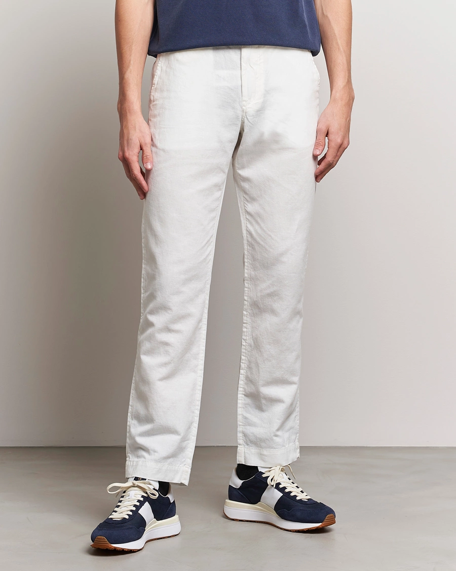 Heren | Chino's | Polo Ralph Lauren | Cotton/Linen Bedford Chinos Deckwash White