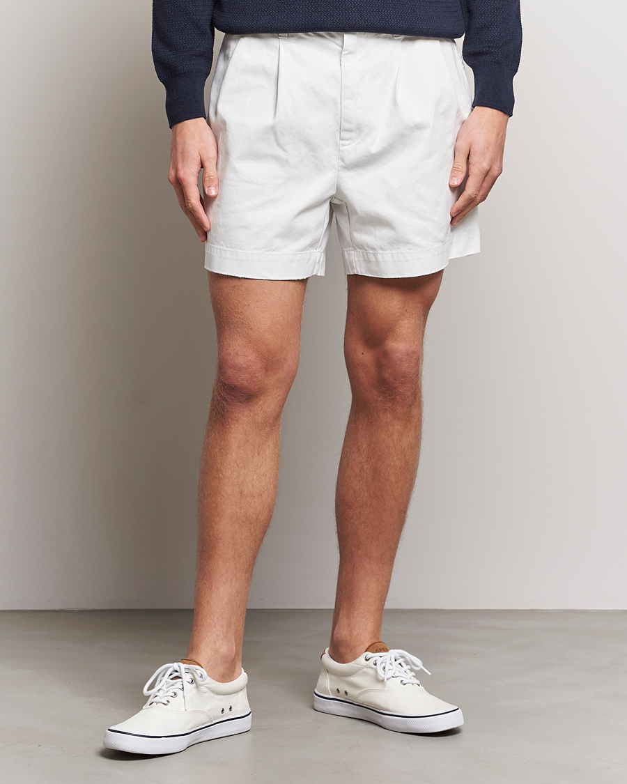 Heren | Korte broek | Polo Ralph Lauren | Twill Pleated Regatta Shorts Deckwash White