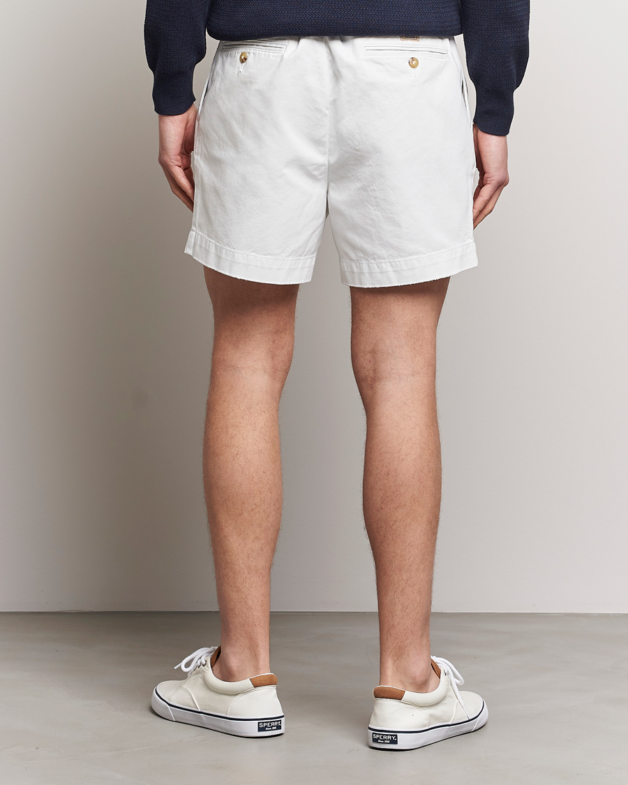 Heren | Korte broek | Polo Ralph Lauren | Twill Pleated Regatta Shorts Deckwash White
