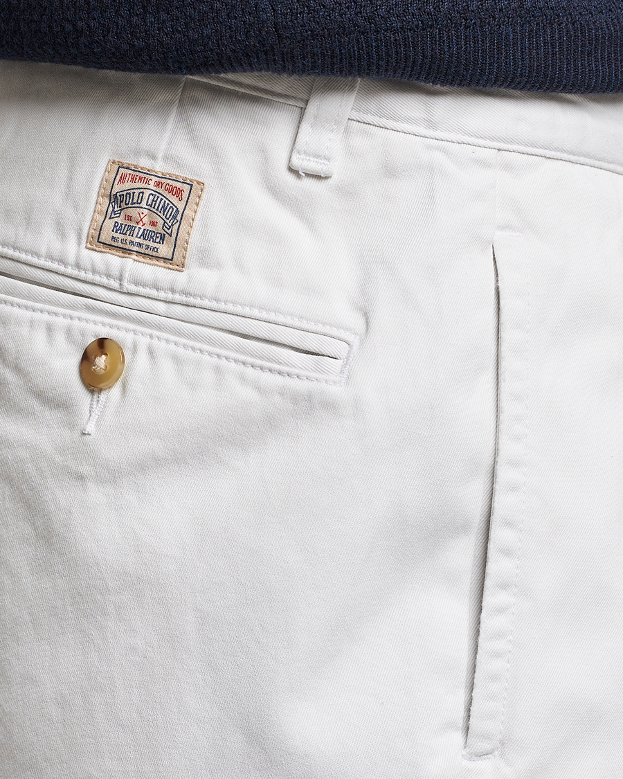Heren | Korte broek | Polo Ralph Lauren | Twill Pleated Regatta Shorts Deckwash White