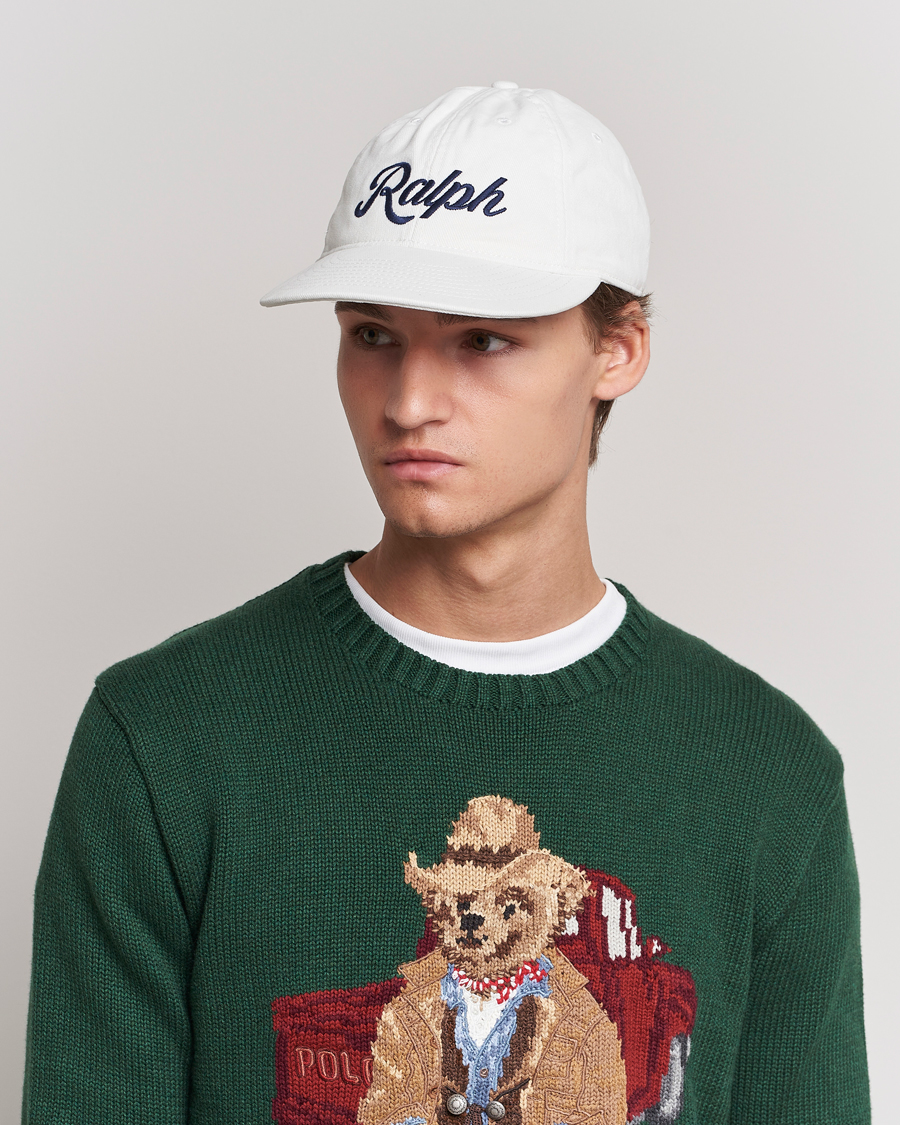 Men | Sale | Polo Ralph Lauren | Ralph Cotton Twill Retro Cap Deckwash White