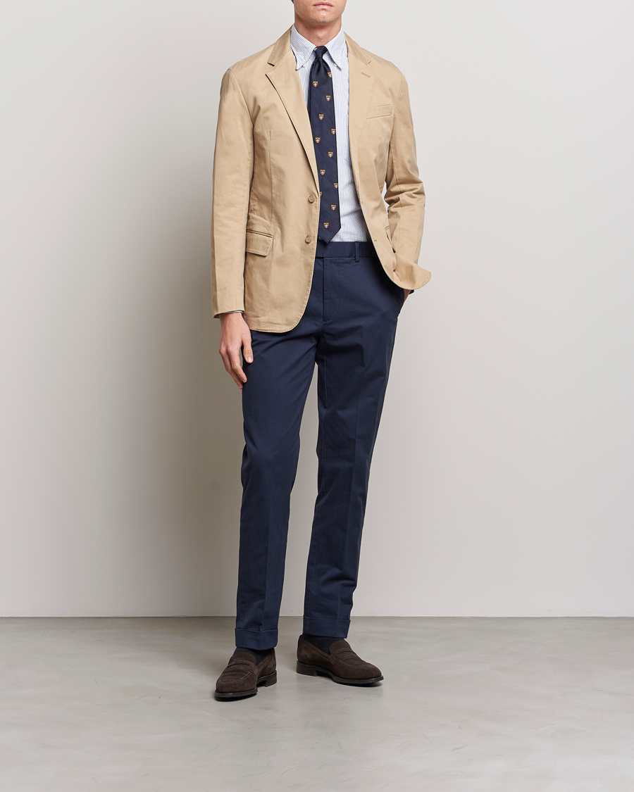 Heren | Broeken | Polo Ralph Lauren | Cotton Stretch Trousers Nautical Ink