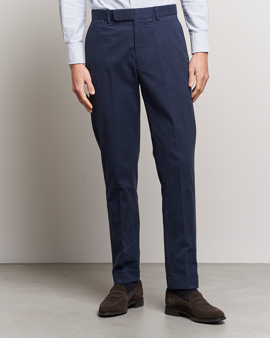 Heren | Pakbroeken | Polo Ralph Lauren | Cotton Stretch Trousers Nautical Ink