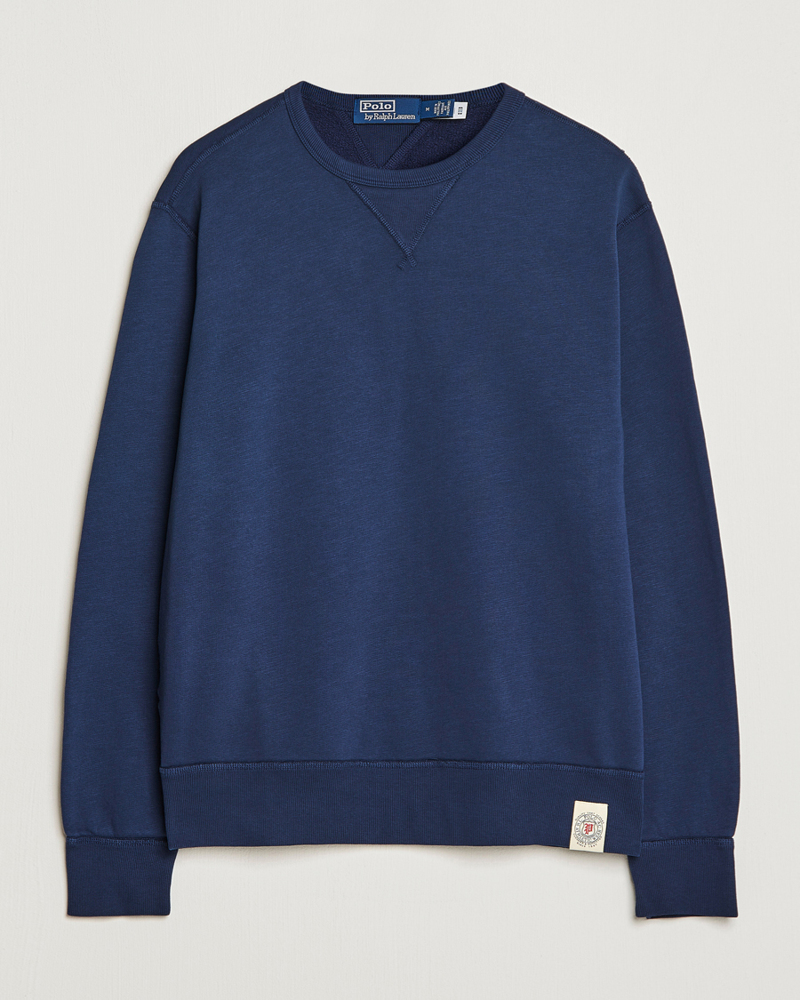 Heren | Truien | Polo Ralph Lauren | Vintage Fleece Crew Neck Sweatshirt Cruise Navy