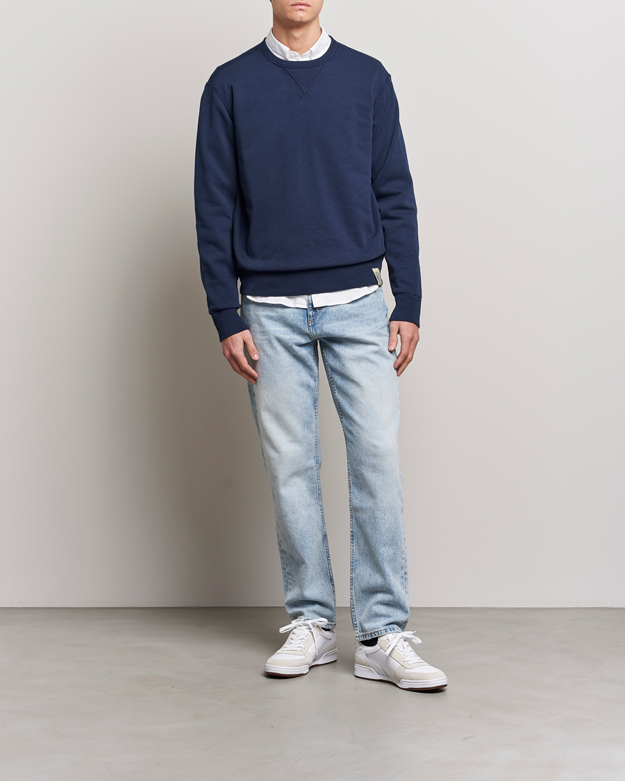 Heren | Truien | Polo Ralph Lauren | Vintage Fleece Crew Neck Sweatshirt Cruise Navy