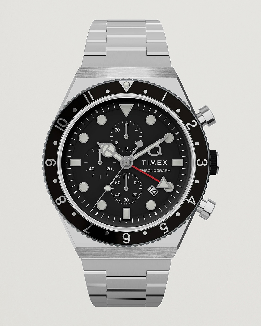Heren | Timex Time Zone Chronograph 40mm Black Dial | Timex | Time Zone Chronograph 40mm Black Dial