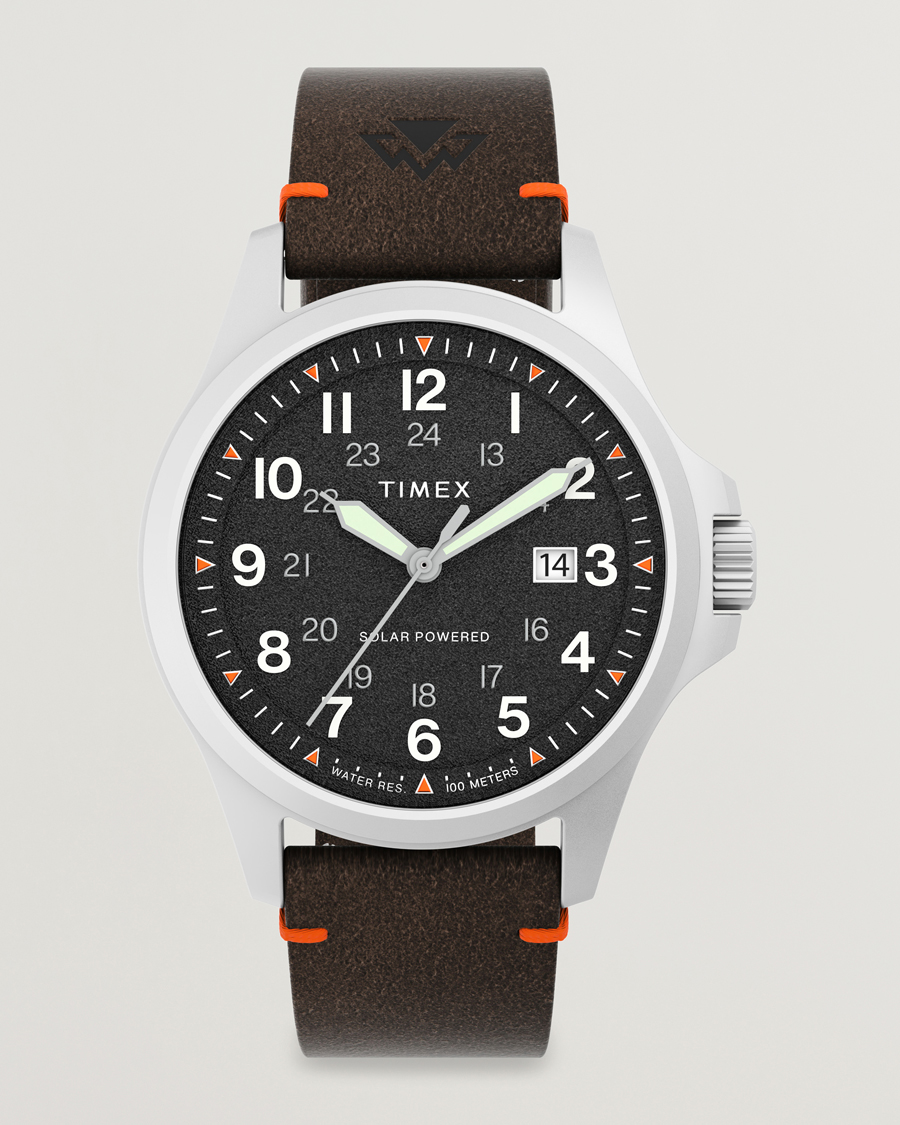 Heren | Timex Field Post Solar Watch 41mm Textured Black Dial | Timex | Field Post Solar Watch 41mm Textured Black Dial