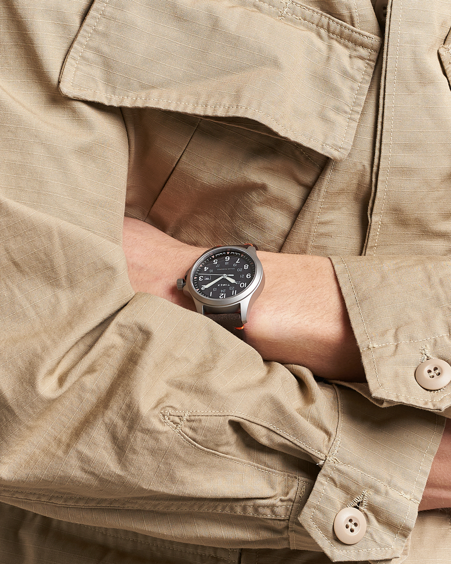 Heren | Timex Field Post Solar Watch 41mm Textured Black Dial | Timex | Field Post Solar Watch 41mm Textured Black Dial
