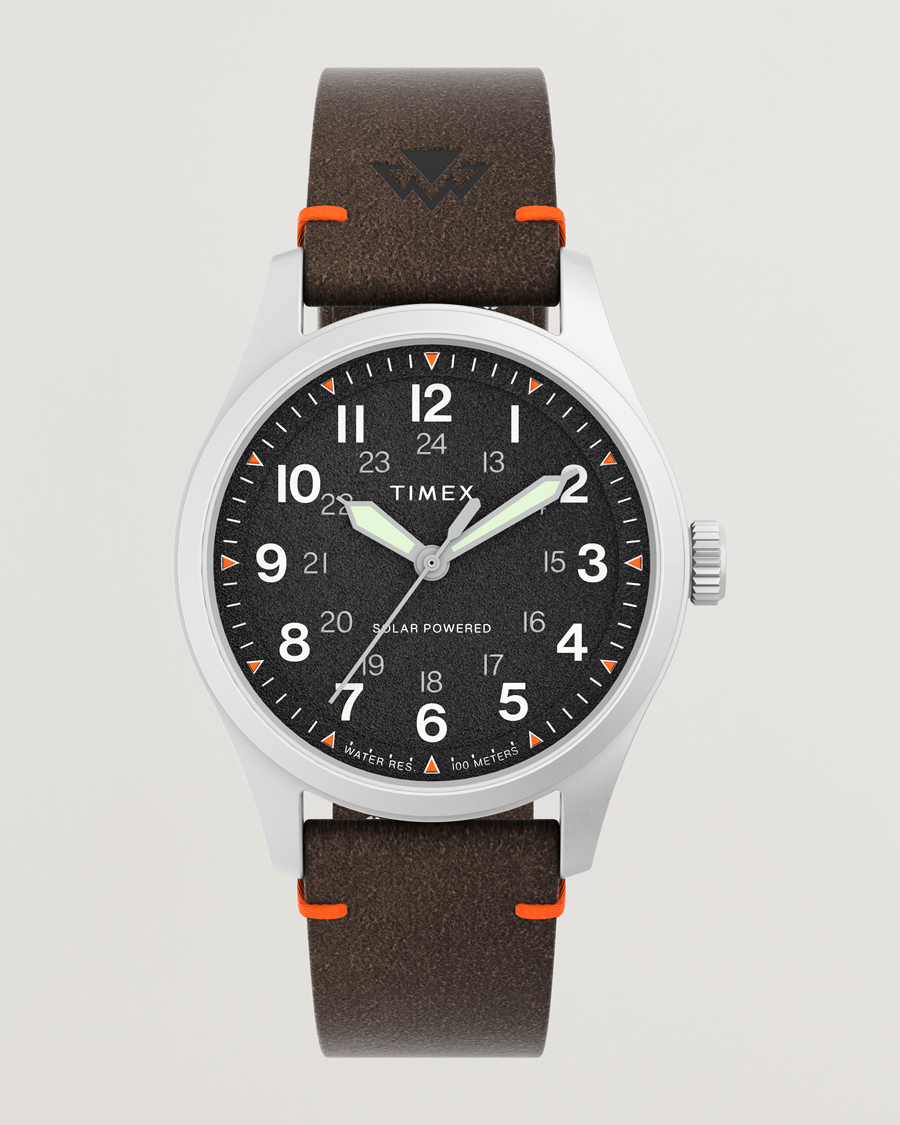 Heren | Timex Field Post Solar Watch 36mm Textured Black Dial | Timex | Field Post Solar Watch 36mm Textured Black Dial