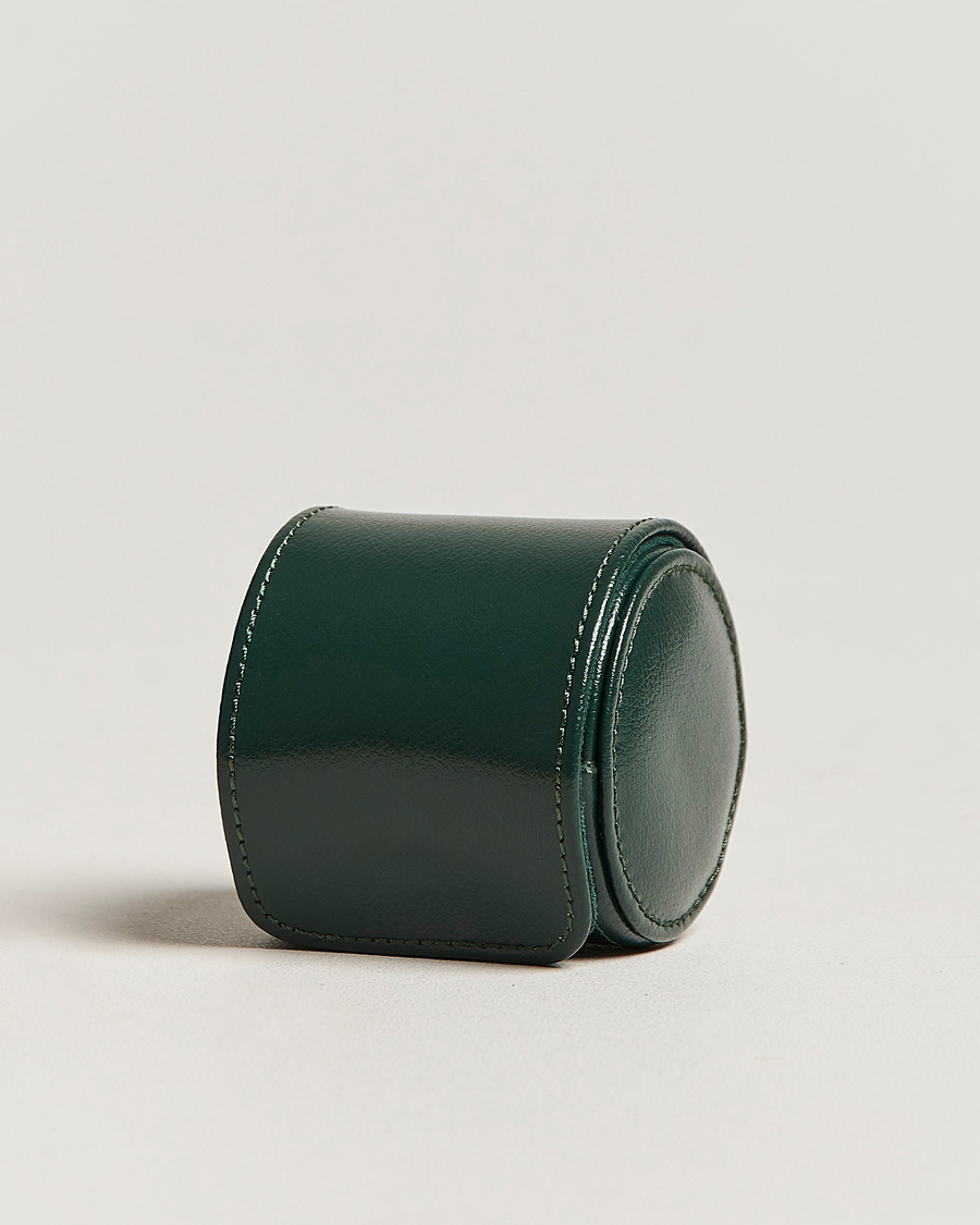 Heren | Horloge & juwelendozen | WOLF | Single Watch Roll British Racing Green