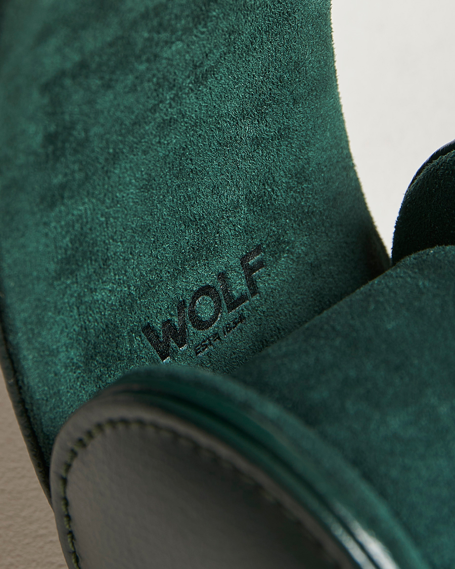 Heren | Horloge & juwelendozen | WOLF | Single Watch Roll British Racing Green