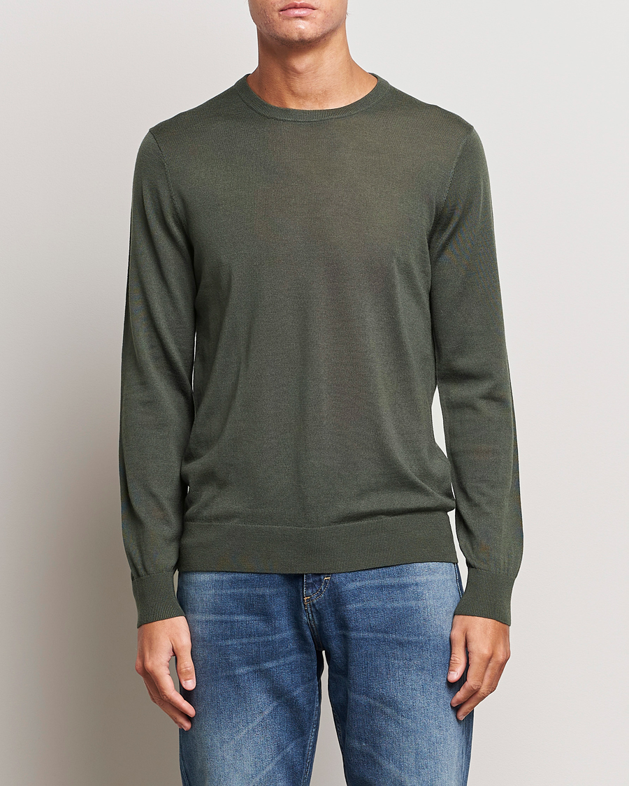 Heren | Truien | Tiger of Sweden | Nichols Crew Neck Pullover Forest Green