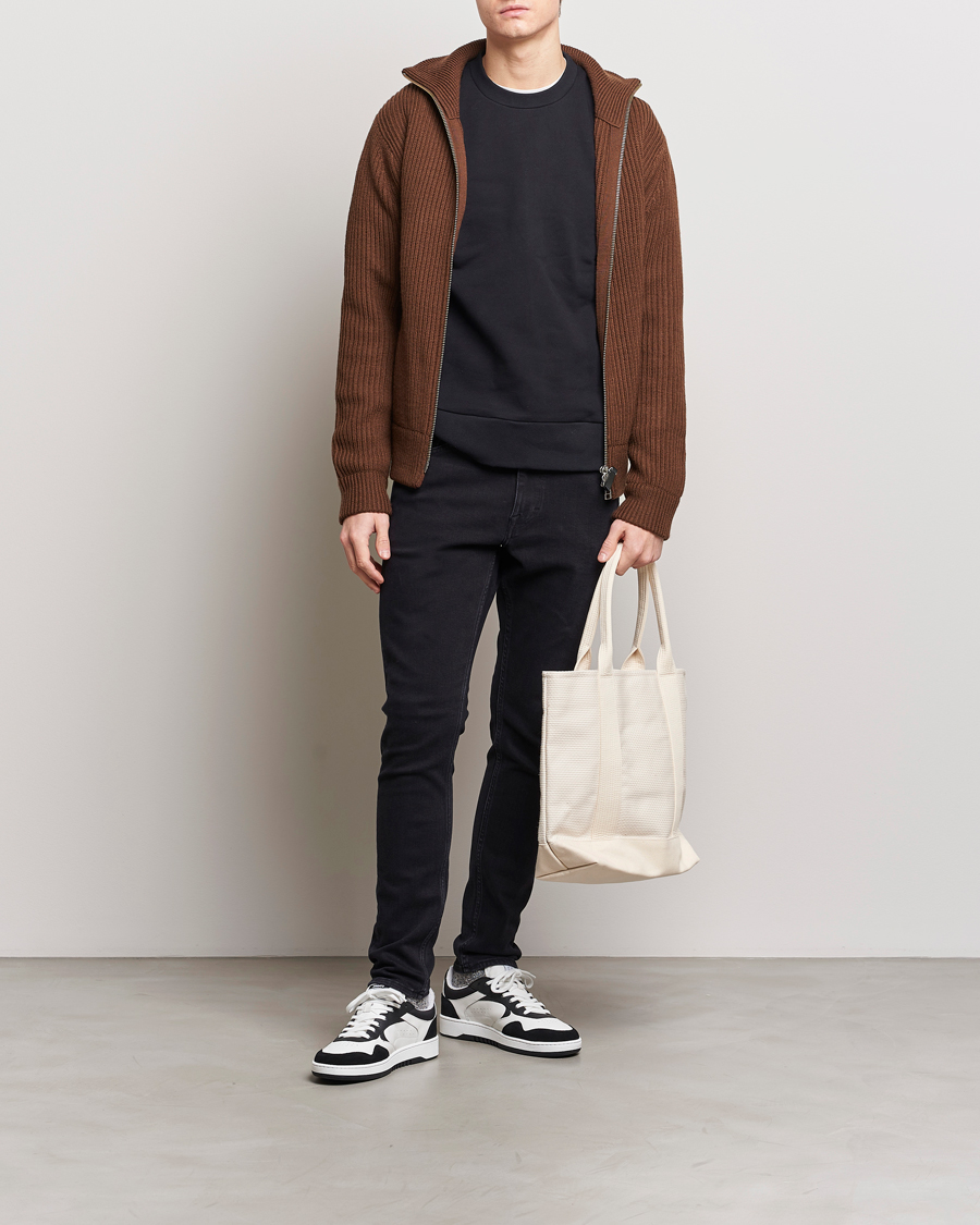 Heren | Jeans | Tiger of Sweden | Evolve Stretch Cotton Jeans Black