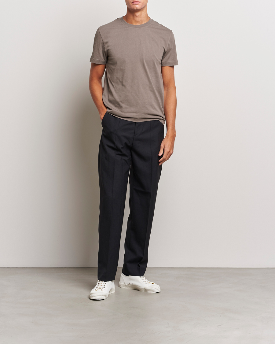 Heren | T-shirts | Tiger of Sweden | Dillan Crew Neck T-Shirt Dark Stone