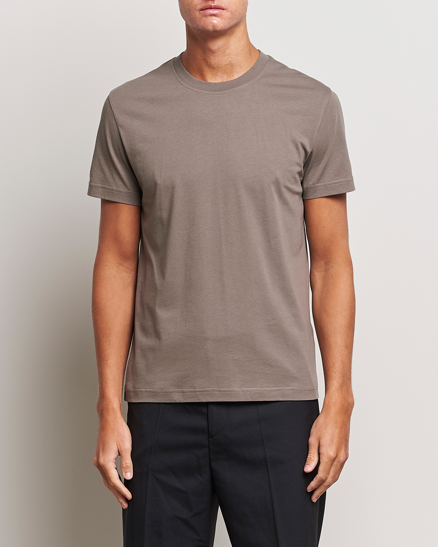 Heren | T-shirts | Tiger of Sweden | Dillan Crew Neck T-Shirt Dark Stone