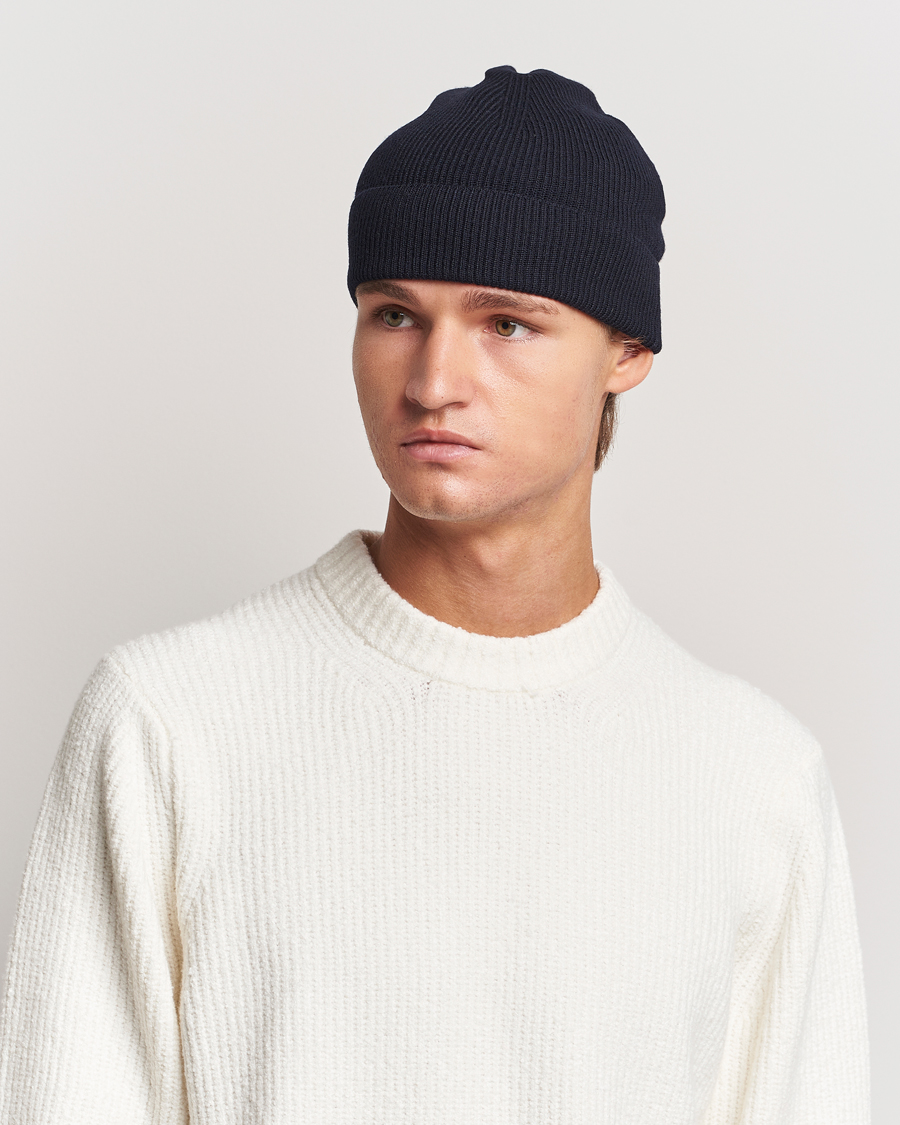 Heren | Tiger of Sweden Hedqvist Wool Beanie Light Ink | Tiger of Sweden | Hedqvist Wool Beanie Light Ink