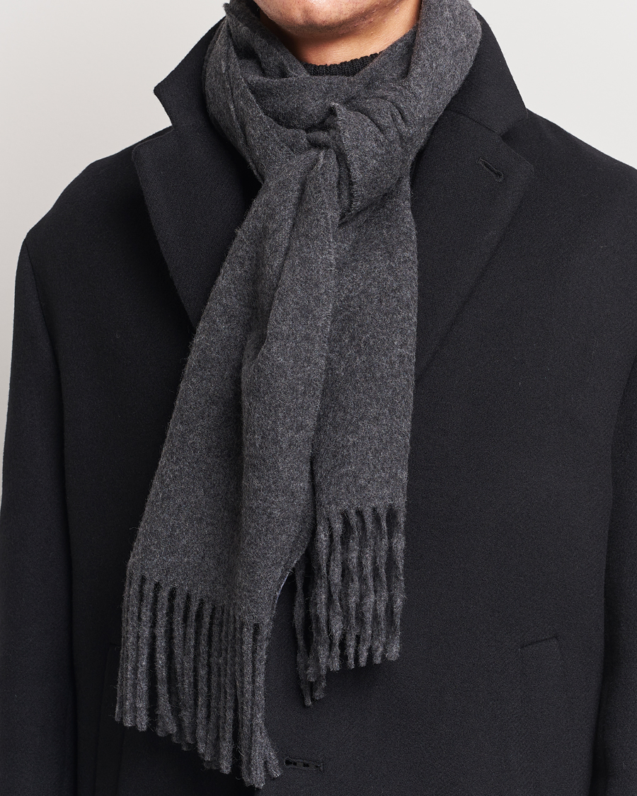 Heren |  | Tiger of Sweden | Sylan Wool Scarf Grey Melange