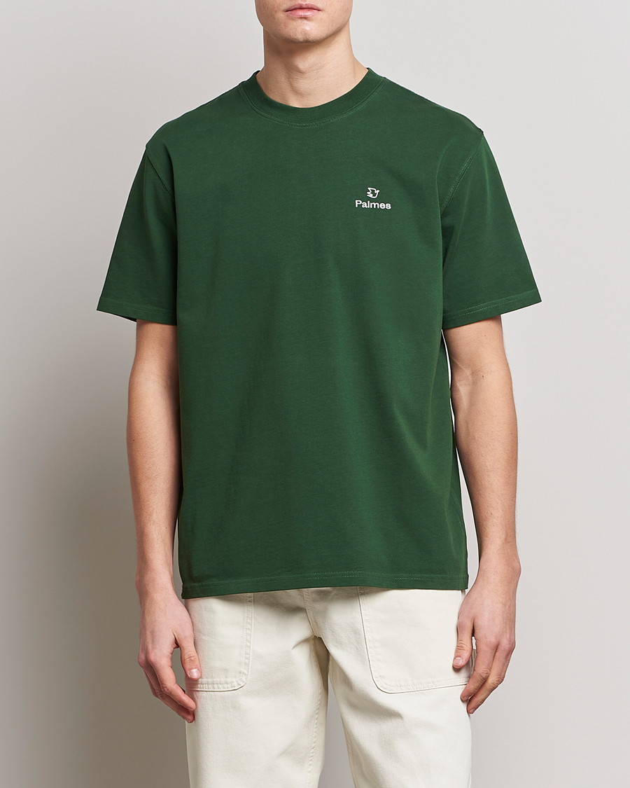Heren | T-shirts | Palmes | Allan T-Shirt Dark Green