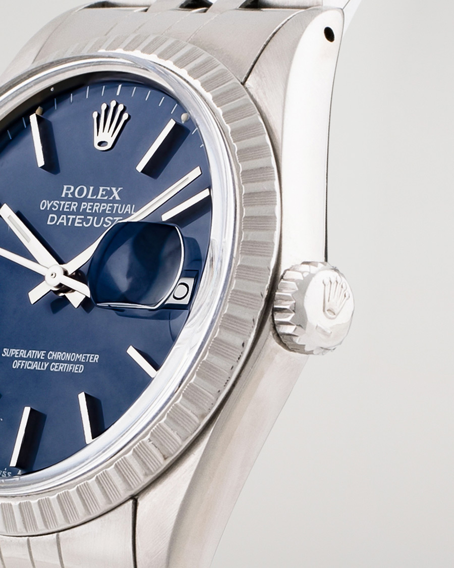 Heren | Pre-Owned & Vintage Watches | Rolex Pre-Owned | Datejust 16030 Oyster Perpetual Steel Blue