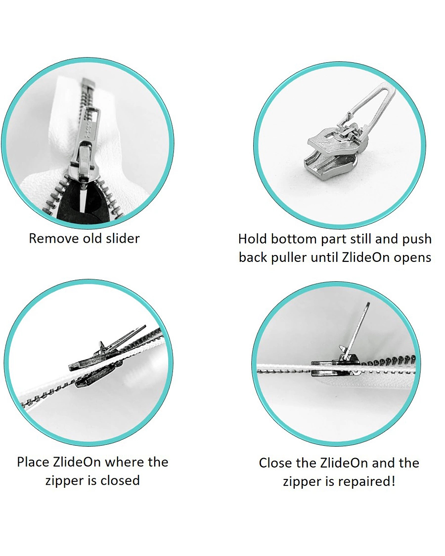 Heren | Kledingverzorging | ZlideOn | Metal & Plastic Zipper Black