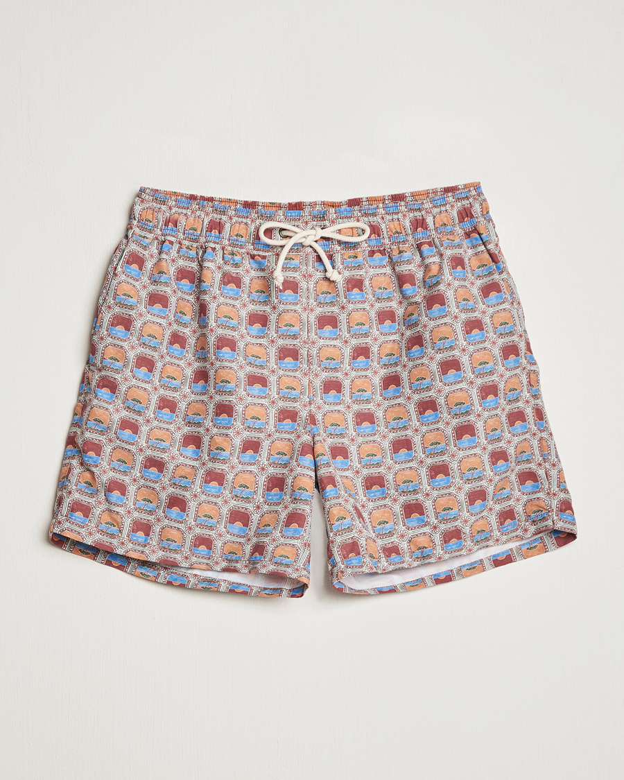 Heren | Zwembroek | Ripa Ripa | Printed Swimshorts Red/Blue