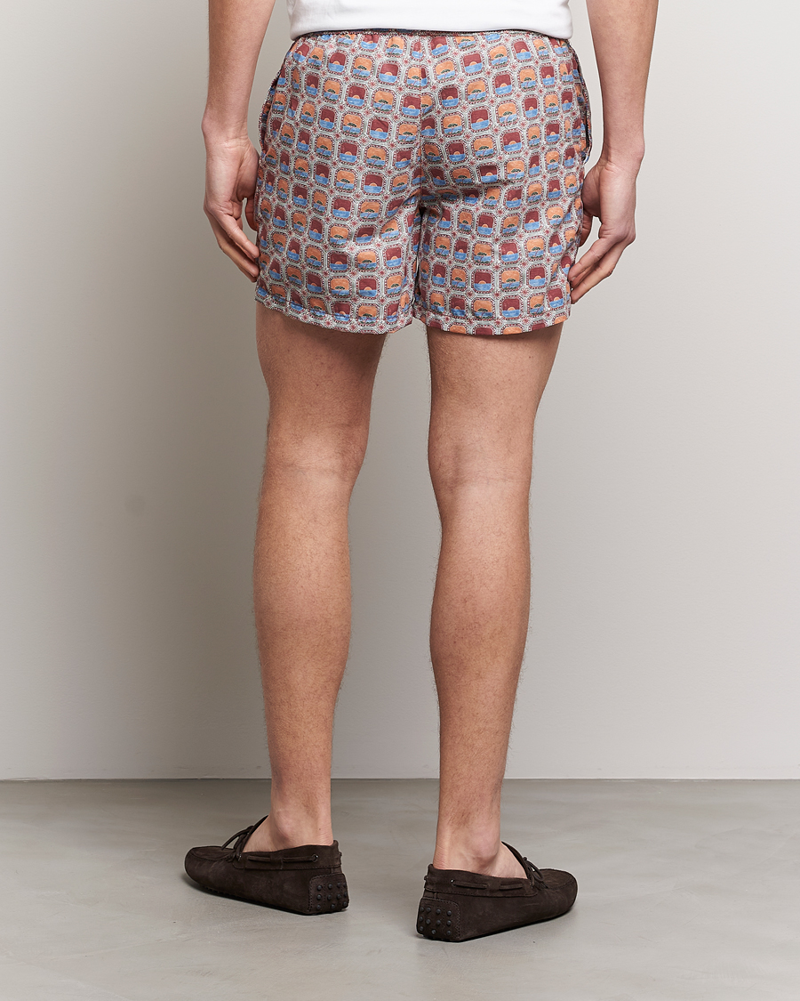 Heren | Zwembroek | Ripa Ripa | Printed Swimshorts Red/Blue