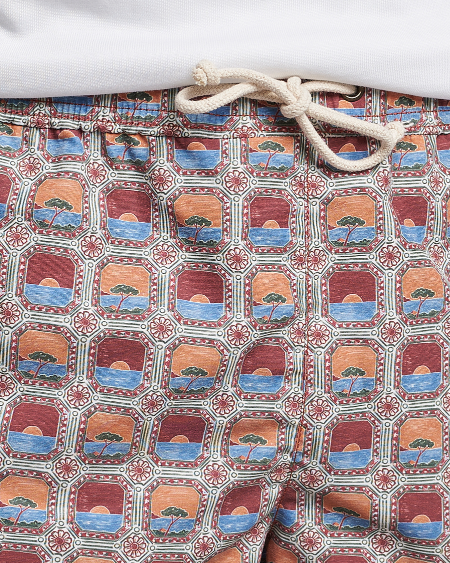 Heren | Zwembroek | Ripa Ripa | Printed Swimshorts Red/Blue