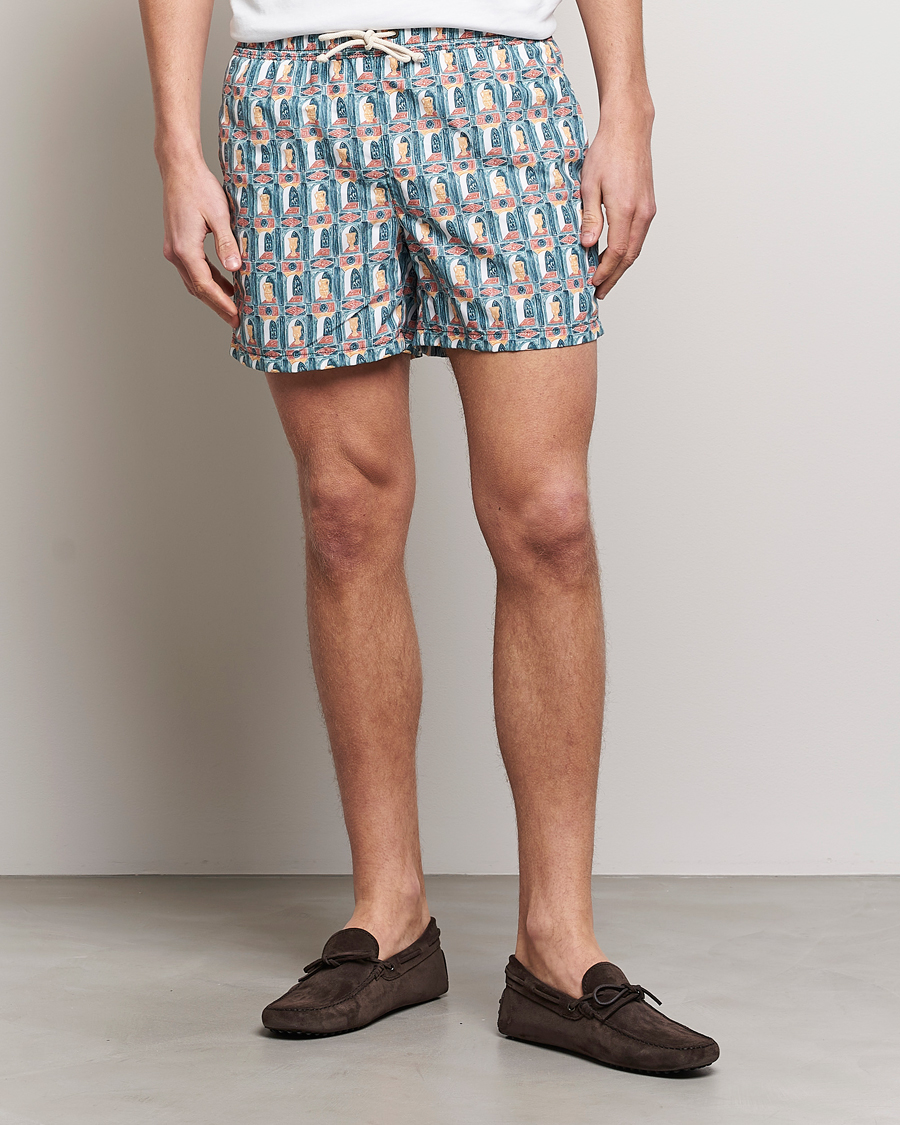 Heren | Zwembroek | Ripa Ripa | Printed Swimshorts Green