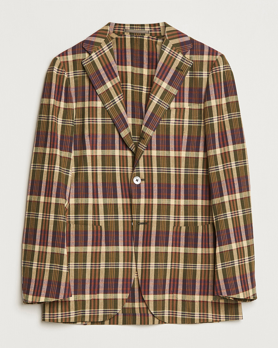 Heren | Blazers | Beams F | Patch Pocket Blazer Dark Brown Madras