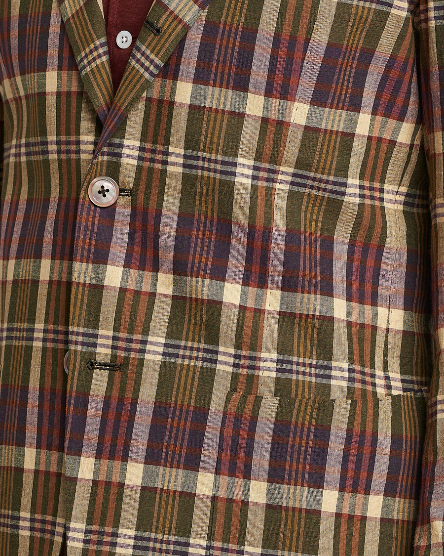 Heren | Blazers | Beams F | Patch Pocket Blazer Dark Brown Madras