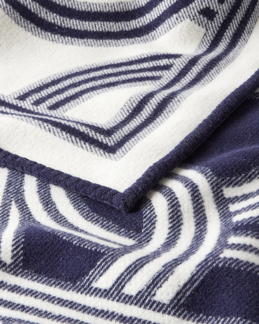 Heren | Ralph Lauren Home Berken Wool/Cashmere Signature Logo Blanket Navy | Ralph Lauren Home | Berken Wool/Cashmere Signature Logo Blanket Navy