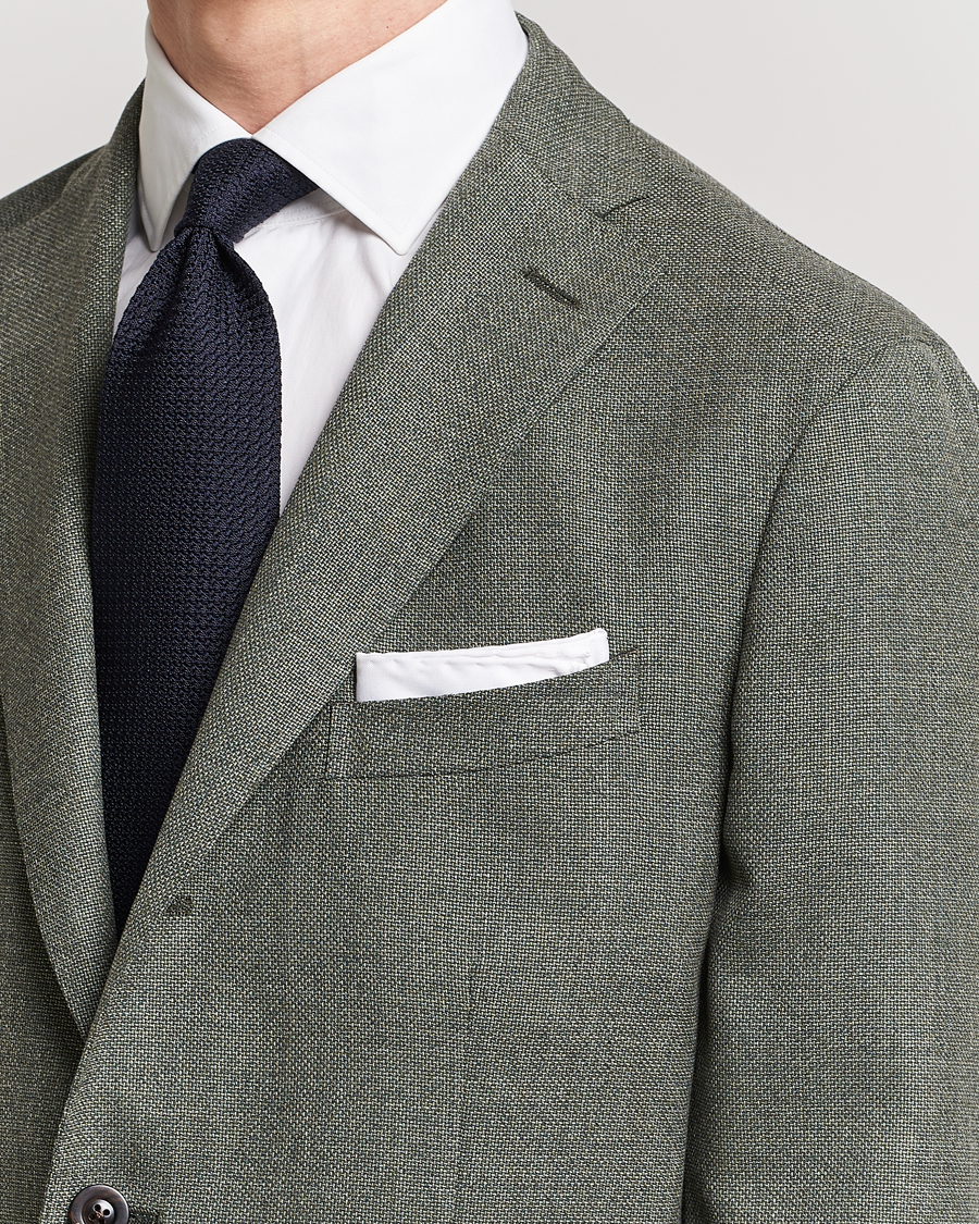 Heren | Accessoires | Eton | Signature Twill Pocket Square White