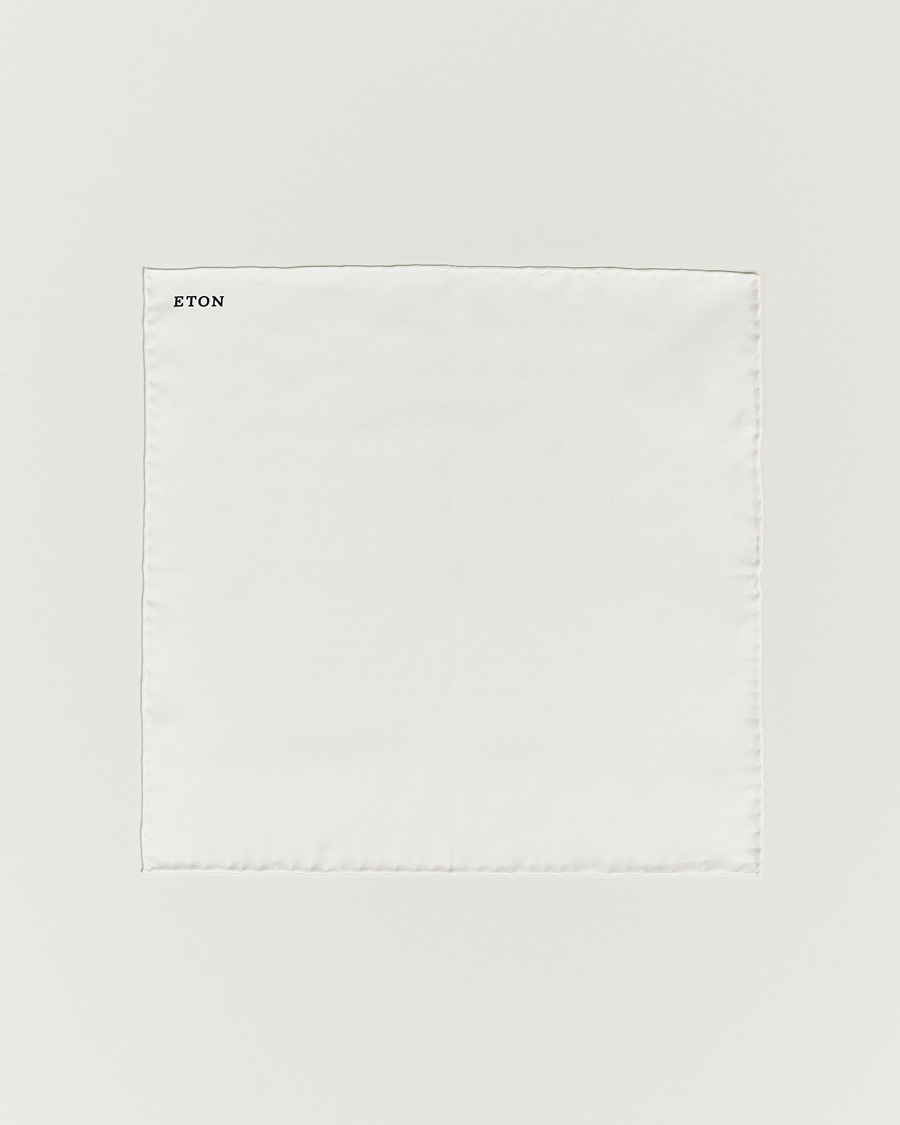 Heren | Pochets | Eton | Silk Pocket Square White