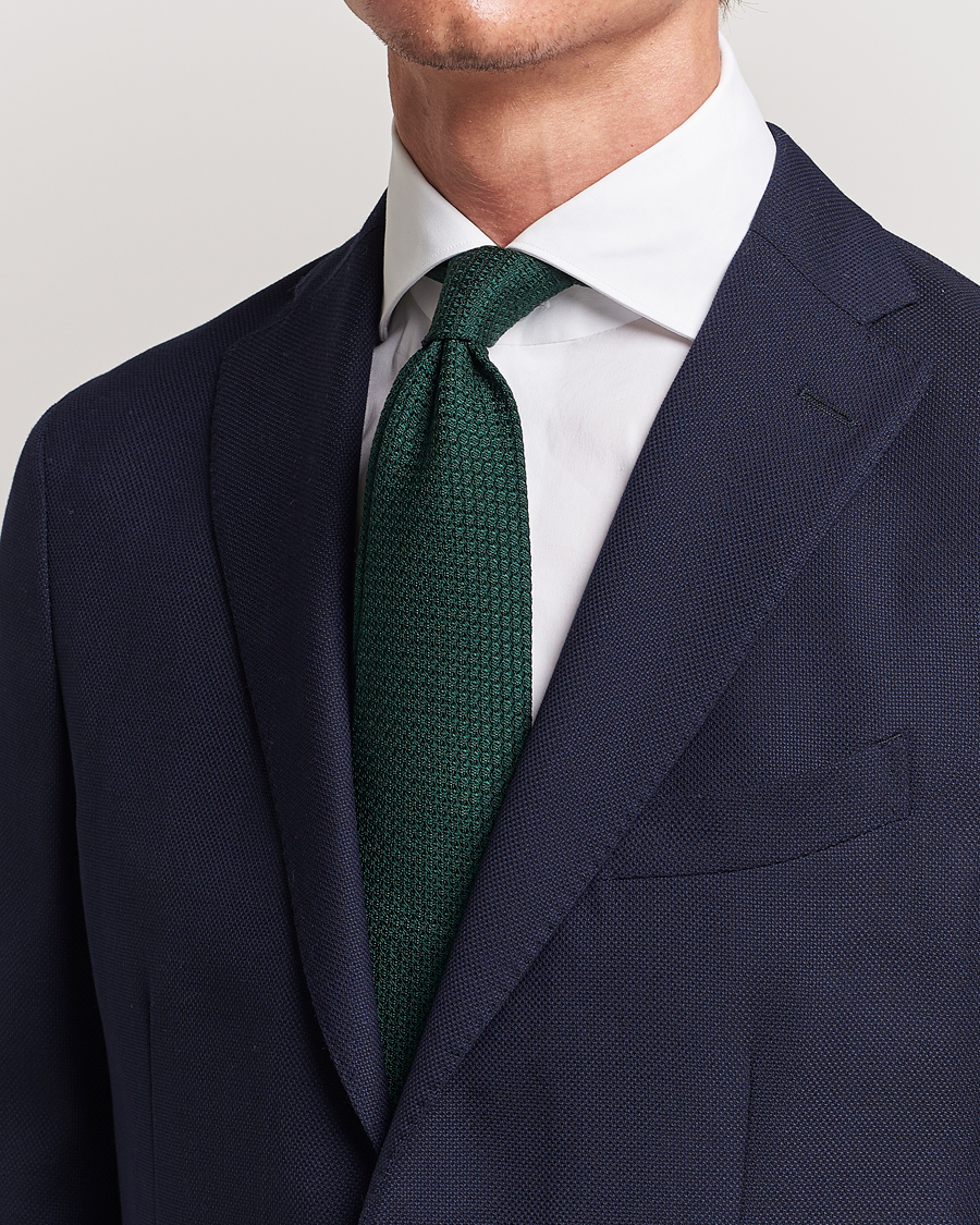 Heren |  | Eton | Grenadine Tie Dark Green