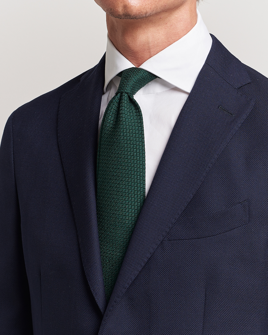 Heren | Business & Beyond | Eton | Grenadine Tie Dark Green