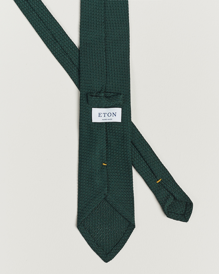 Heren | Stropdassen | Eton | Grenadine Tie Dark Green