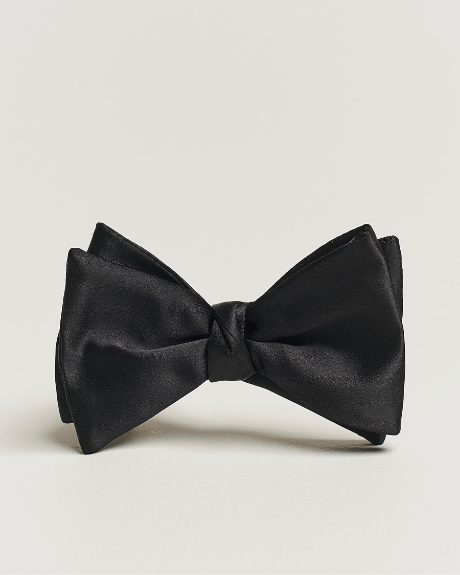 Heren |  | Eton | Self-Tie Silk Bow Tie Black