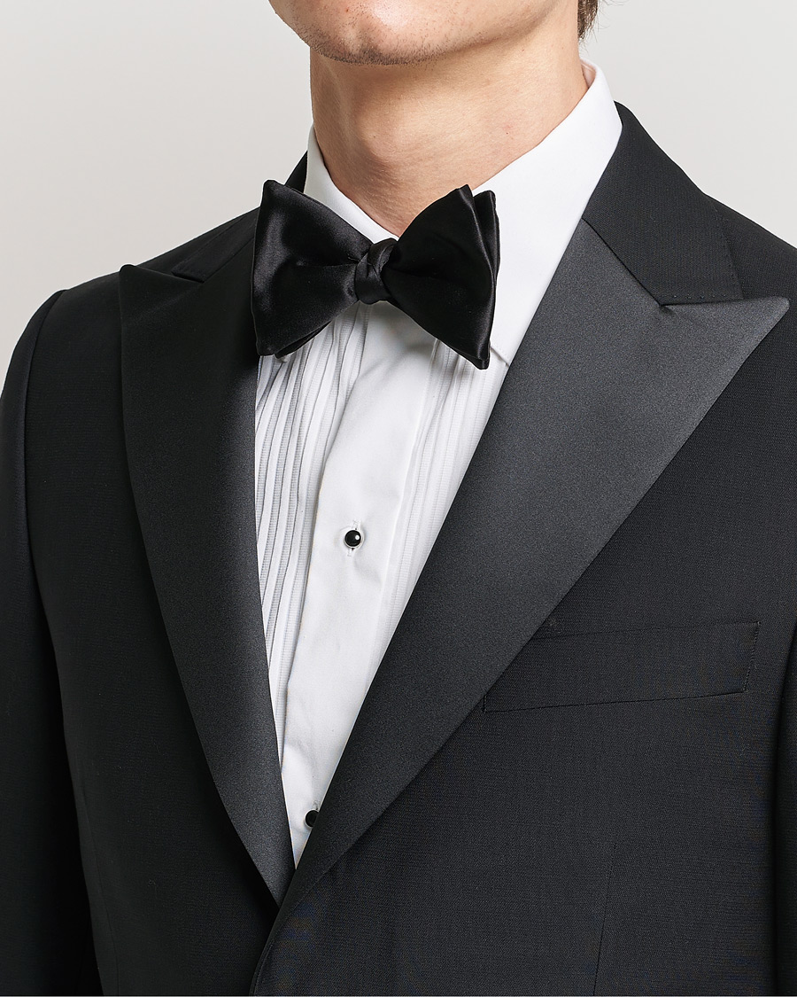 Heren |  | Eton | Self-Tie Silk Bow Tie Black