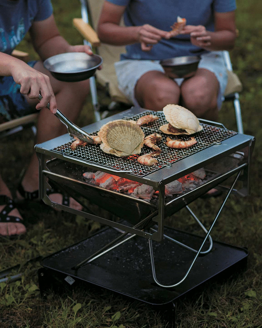 Heren | Kampeeruitrusting | Snow Peak | Tabiki Fire & Grill Stainless Steel