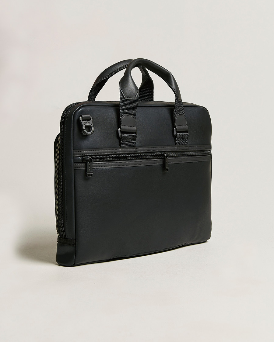 Heren | Tassen | TUMI | Alpha Bravo Academy Leather Brief Black