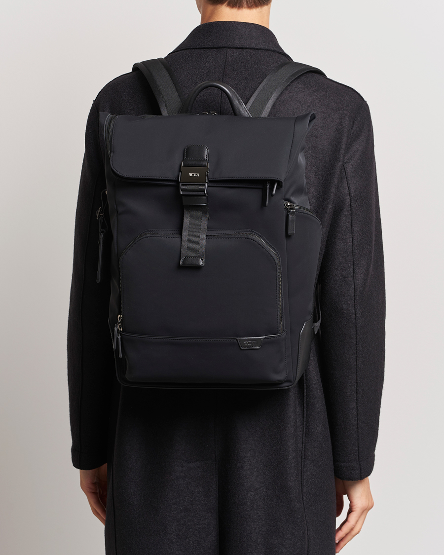 Heren | Rugzakken | TUMI | Harrison Osborn Roll Top Backpack Black