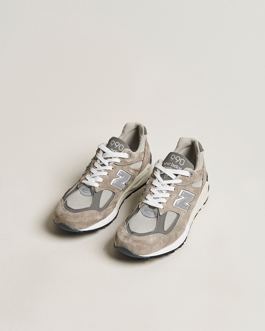 Heren | Suède schoenen | New Balance | Made In USA 990 Sneakers Grey/White