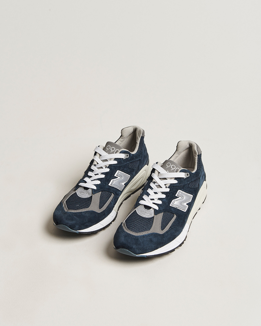 Heren | Hardloopsneakers | New Balance | Made In USA 990 Sneakers Navy