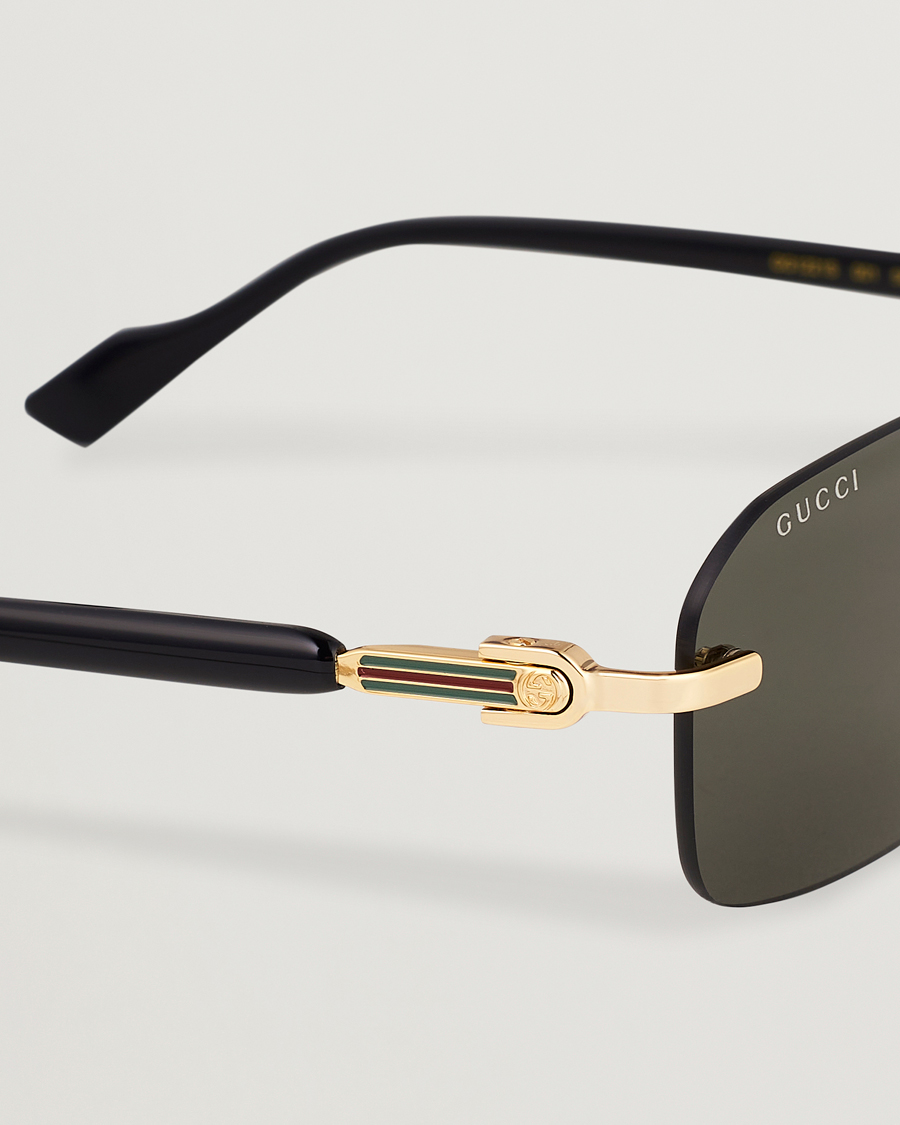 Heren | Zonnebrillen | Gucci | GG1221S Sunglasses Gold/Black