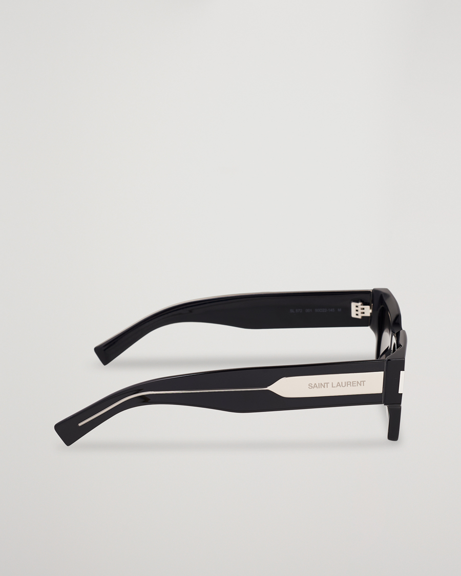 Heren | Zonnebrillen | Saint Laurent | SL 572 Sunglasses Black/Crystal