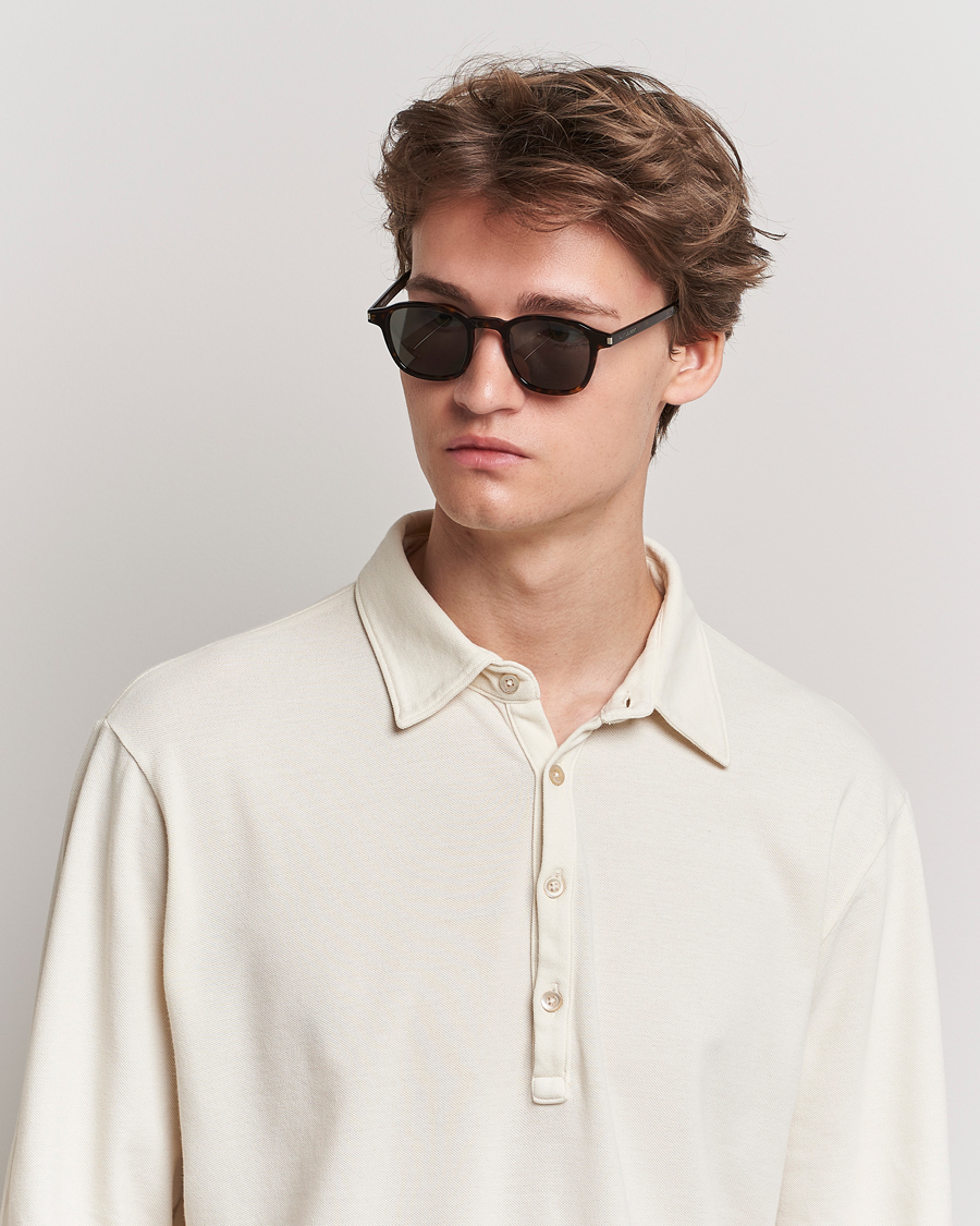 Heren | Ronde frame zonnebrillen | Saint Laurent | SL 549 SLIM Sunglasses Havana