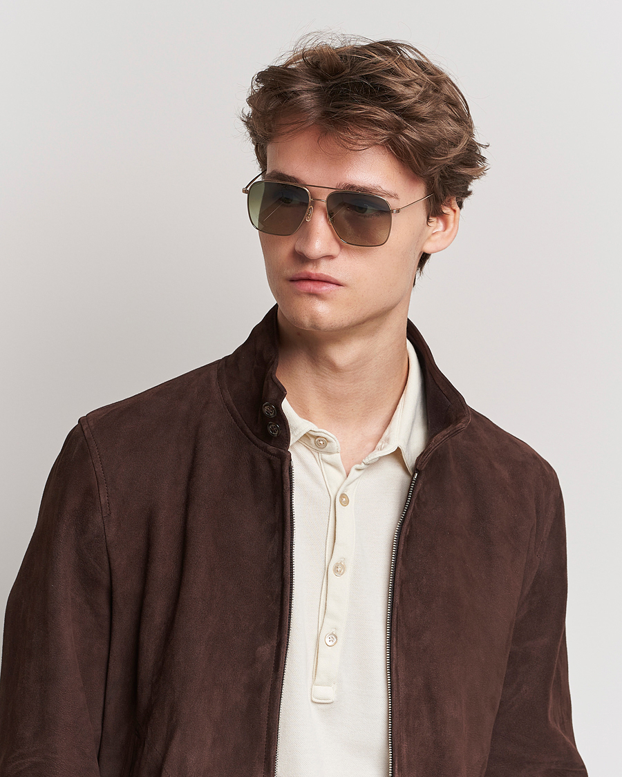 Men | Aviator Sunglasses | Oliver Peoples | 0OV1320ST Dresner Sunglasses Gold