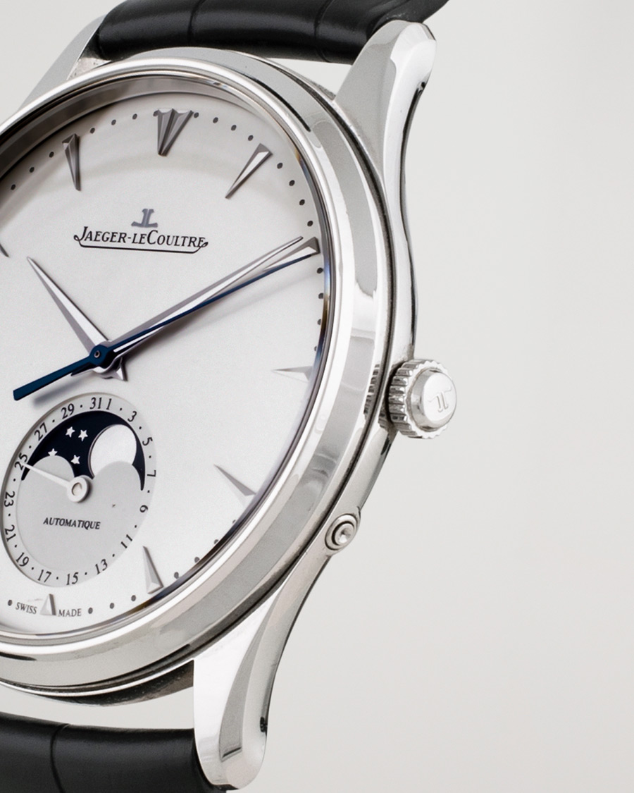Heren | Pre-Owned & Vintage Watches | Jaeger-LeCoultre Pre-Owned | Master Ultra Thin Moon39 176.8.64S Steel Silver