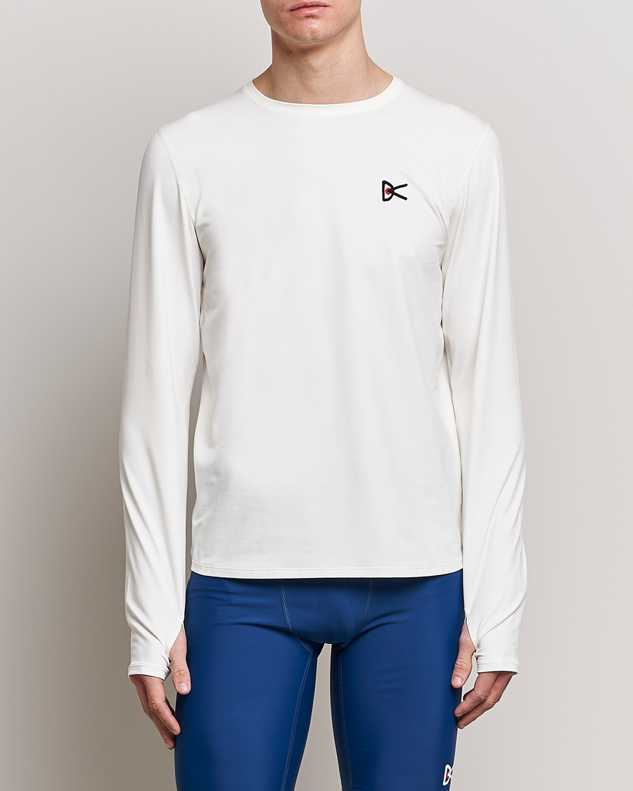 Heren | Sport | District Vision | Deva-Tech Long Sleeve T-Shirt White